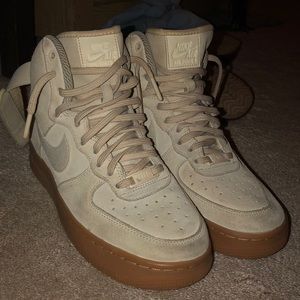 Tan Hightop Air Force 1s!